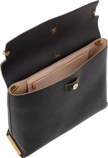 Chloé Claire Shoulder Bag in Black | Lyst