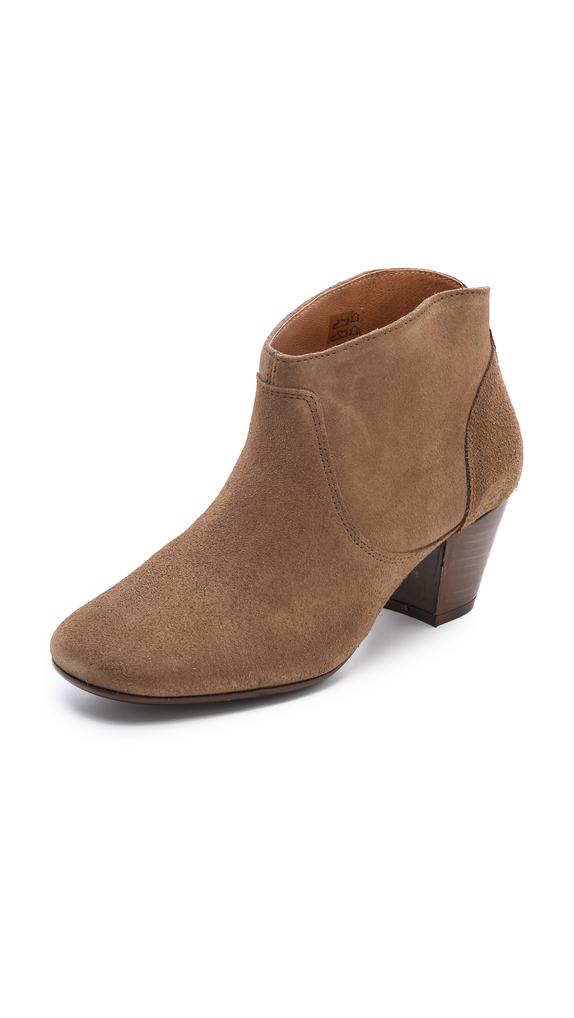 suede tan booties
