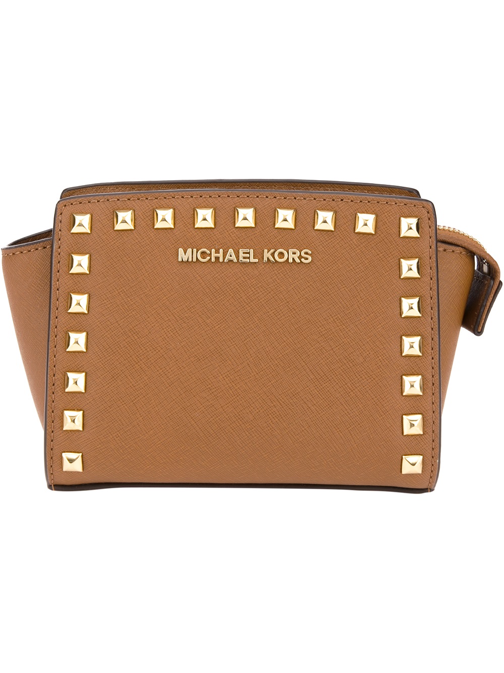 Lyst - Michael Michael Kors Selma Mini Messenger Bag in Brown