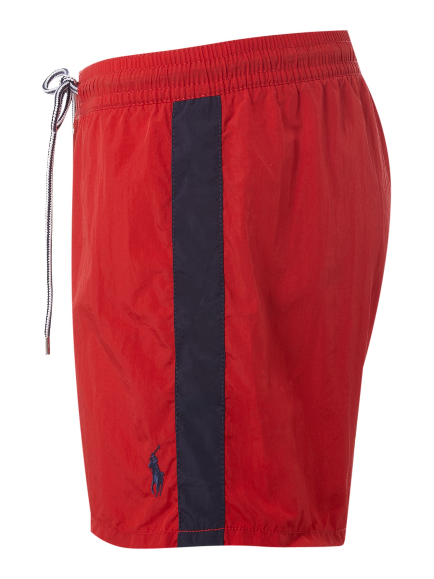 Polo ralph lauren Swim Shorts with Side Stripe in Red for Men | Lyst