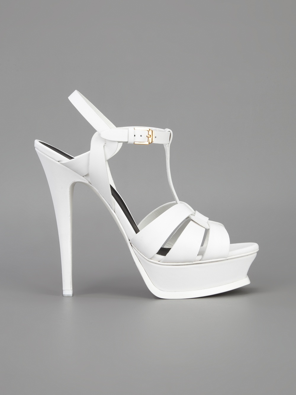 ysl tribute sandal white