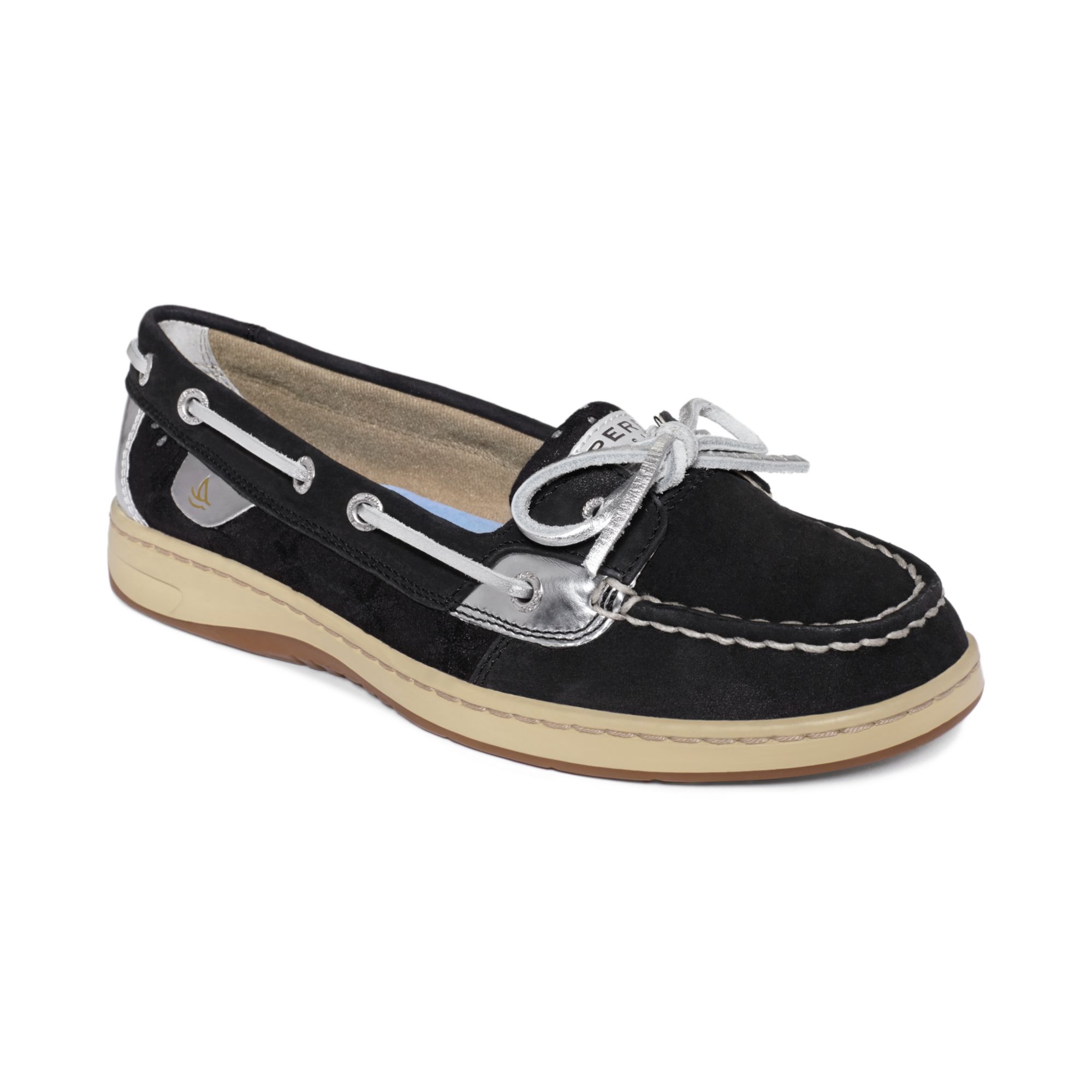 Sperry Top-Sider Women'S Angelfish Boat Shoes in Black | Lyst