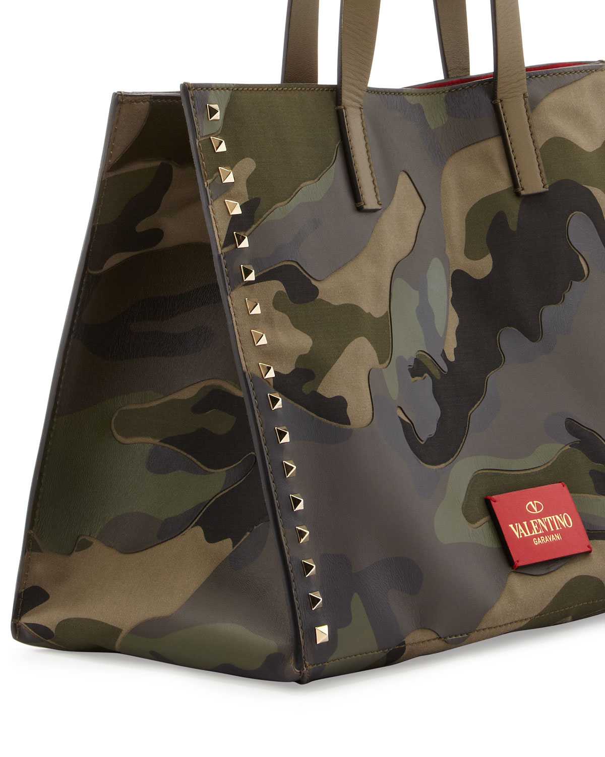 Valentino Camouflage Medium Soft Square Tote Bag Lyst Camouflage Medium Soft Square Tote Bag