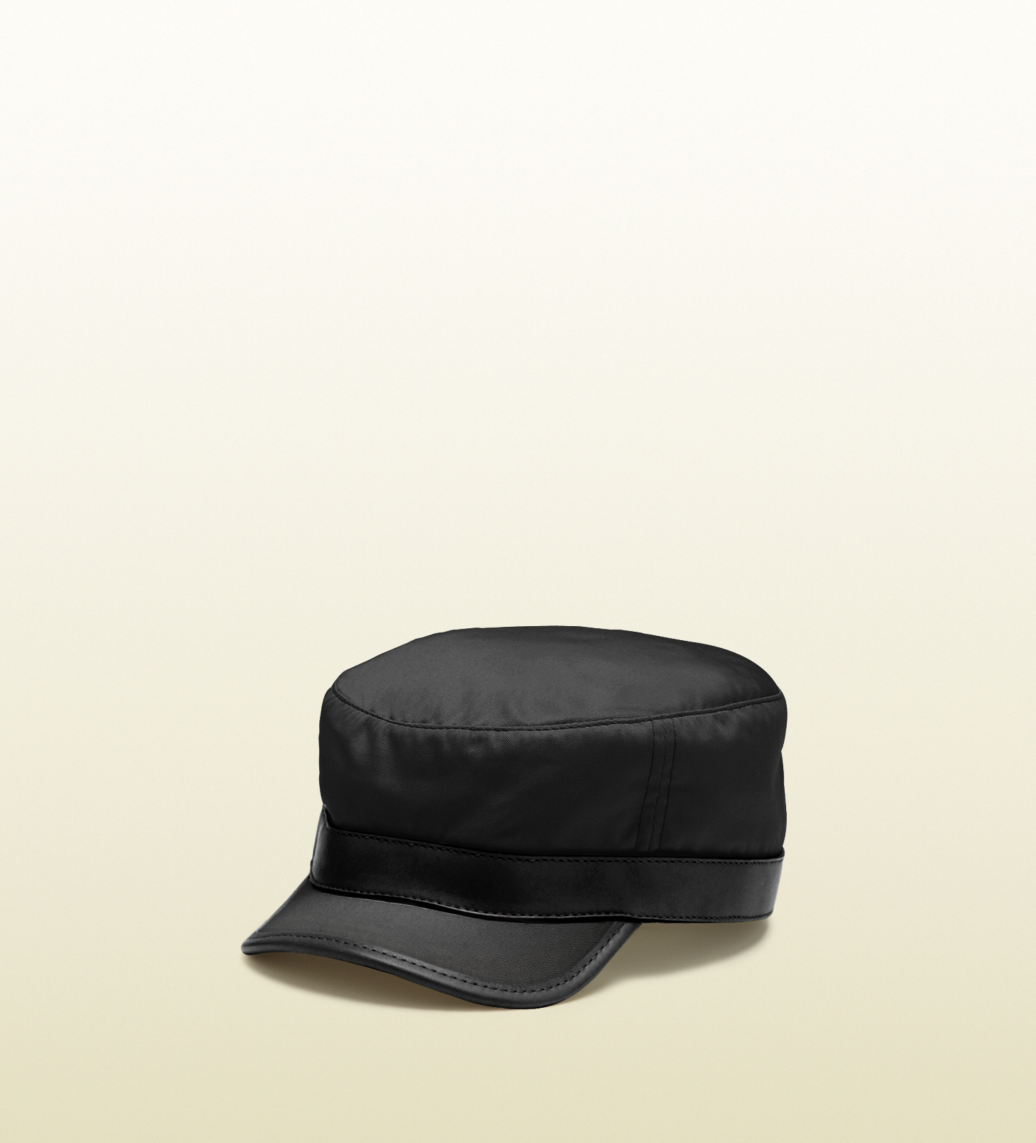 Gucci Black Cotton Army Hat for Men