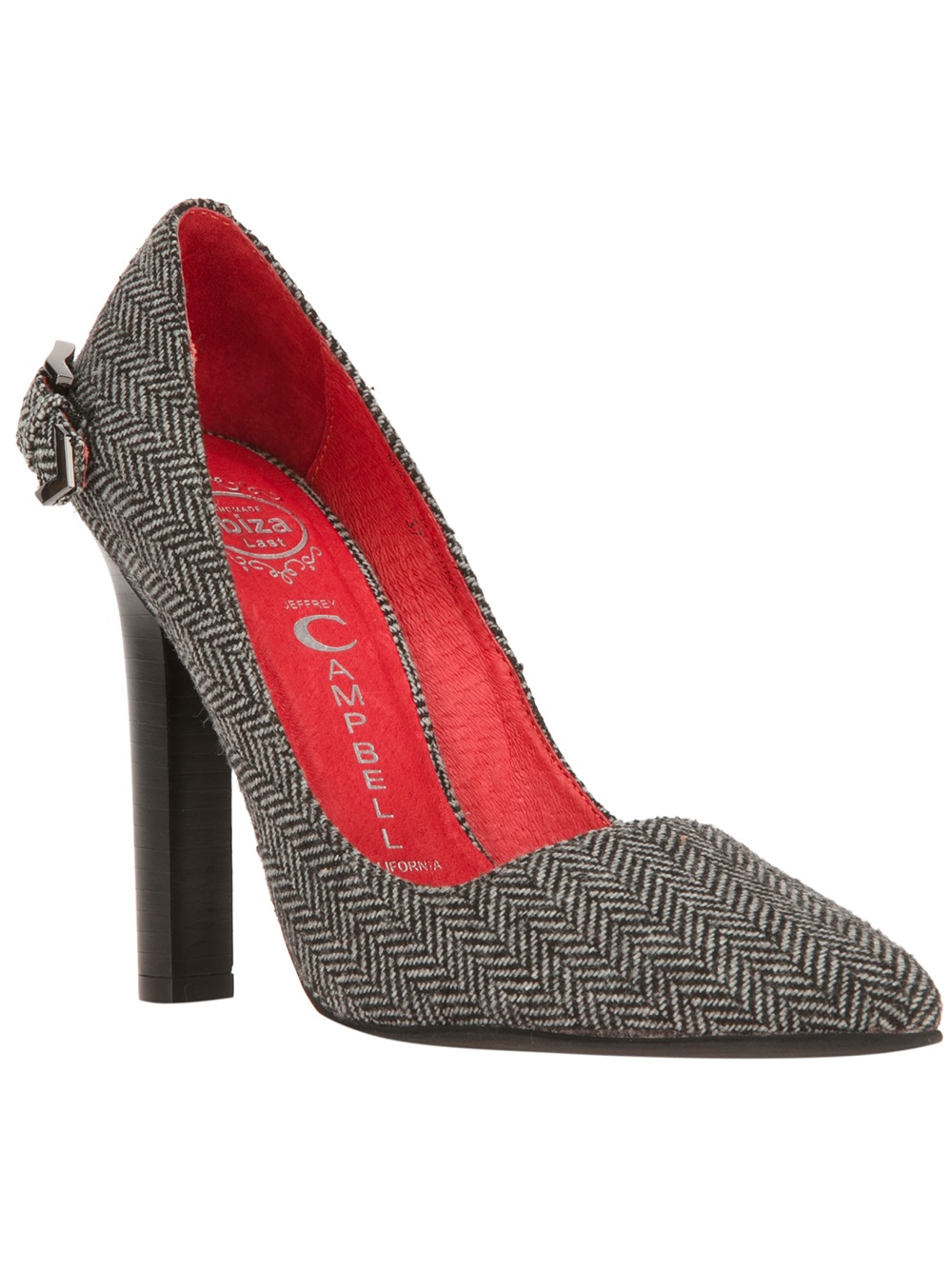 Jeffrey Campbell Rodham Herringbone Pump in Black Lyst