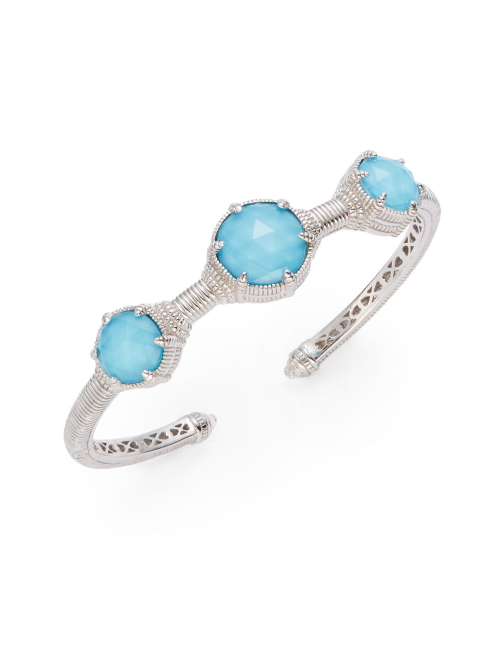 Judith Ripka Eclipse Tripledoublet Bangle Bracelet in Blue (turquoise ...