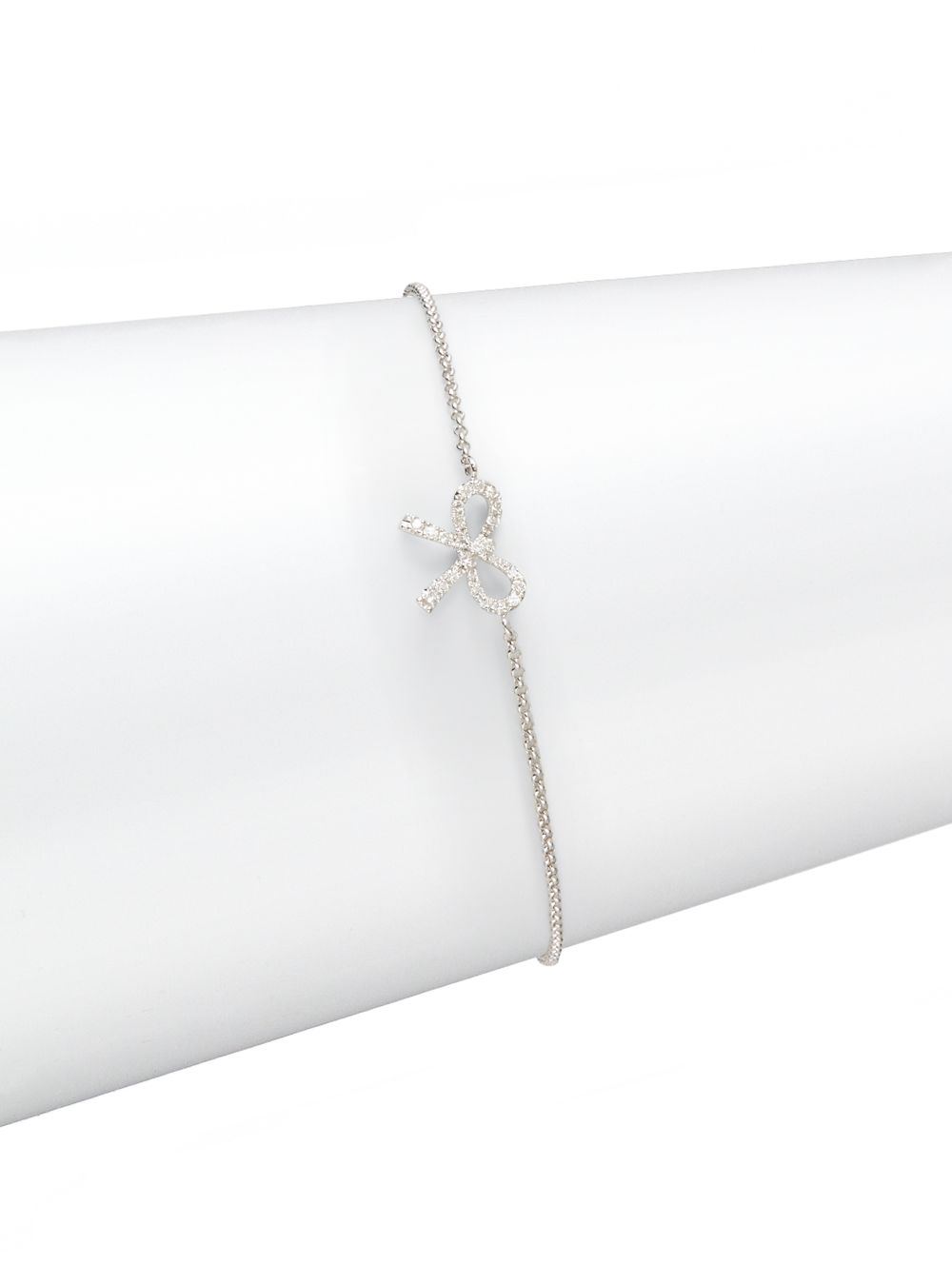 Lyst Kc Designs Diamond Bow Bracelet In White Gallery