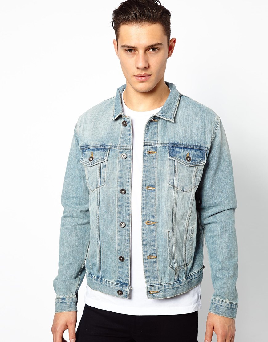 stonewash denim jacket mens