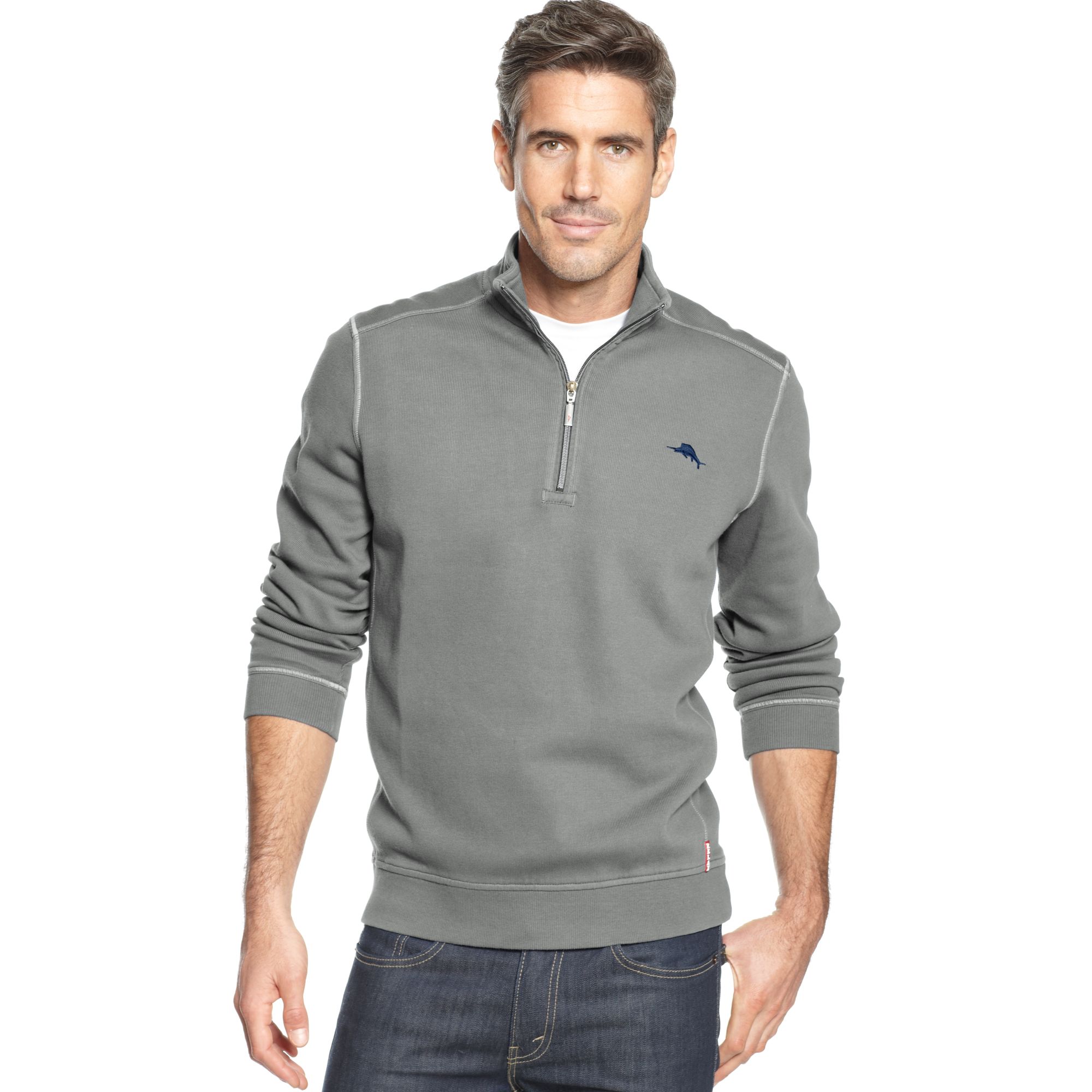 tommy bahama half zip