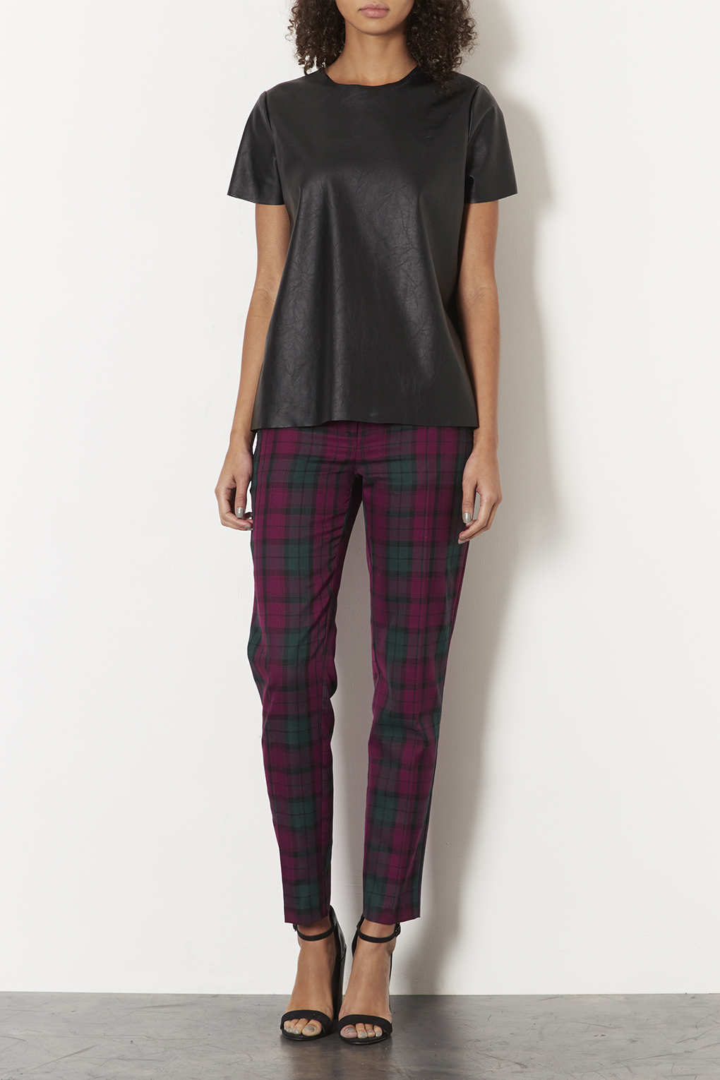 red check trousers