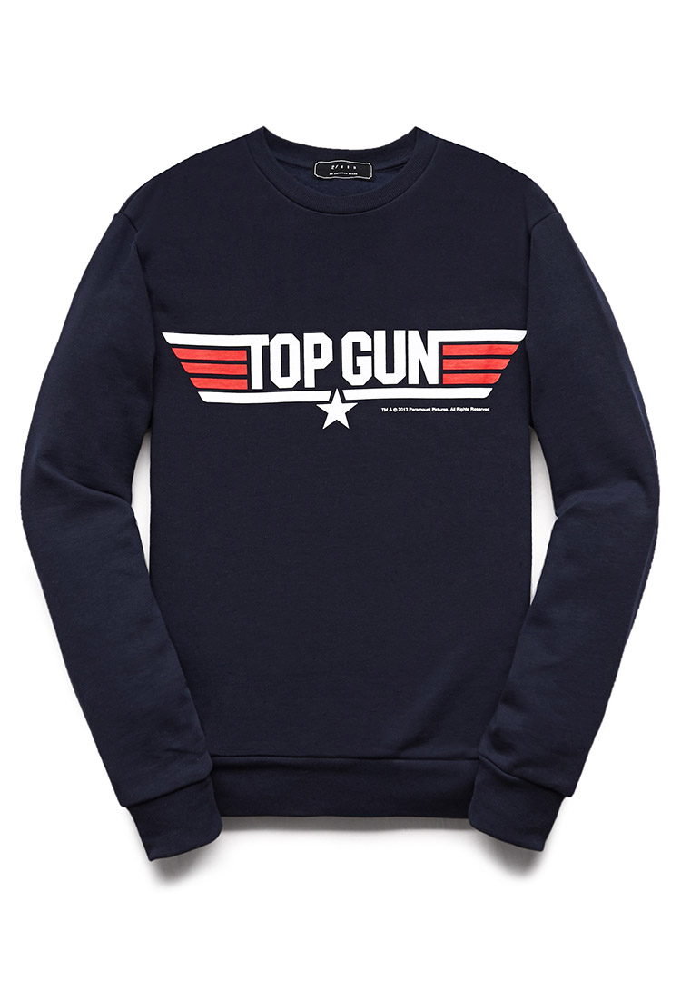 Forever 21 Top Gun Sweatshirt in Blue for Men - Lyst
