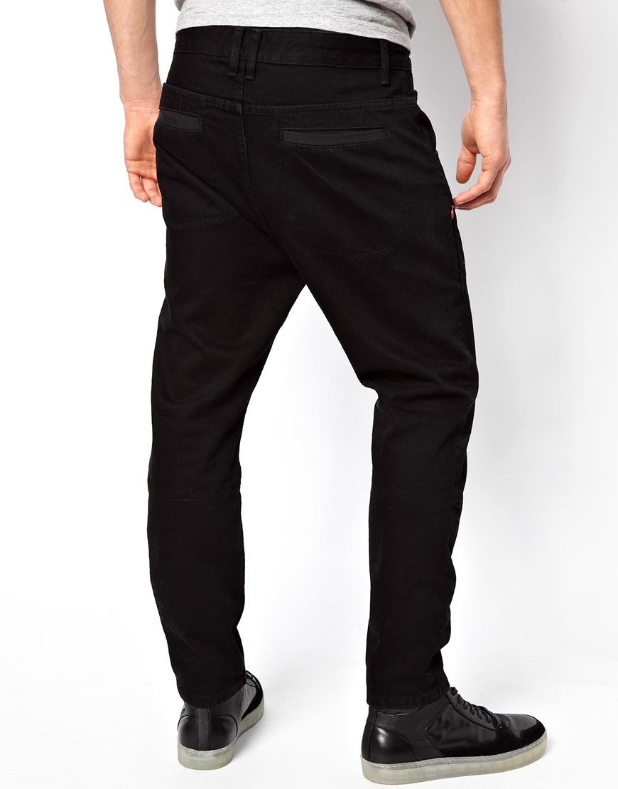 ASOS Black Bow Leg Jeans for Men | Lyst