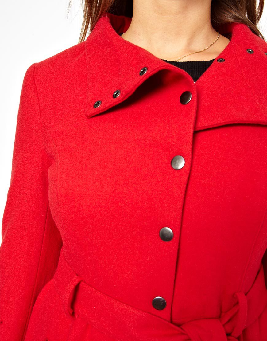 fit and flare coat asos