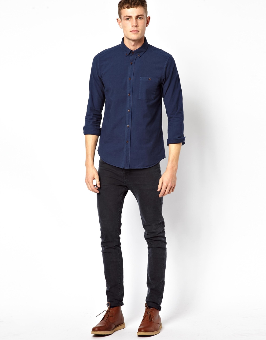 navy oxford shirt