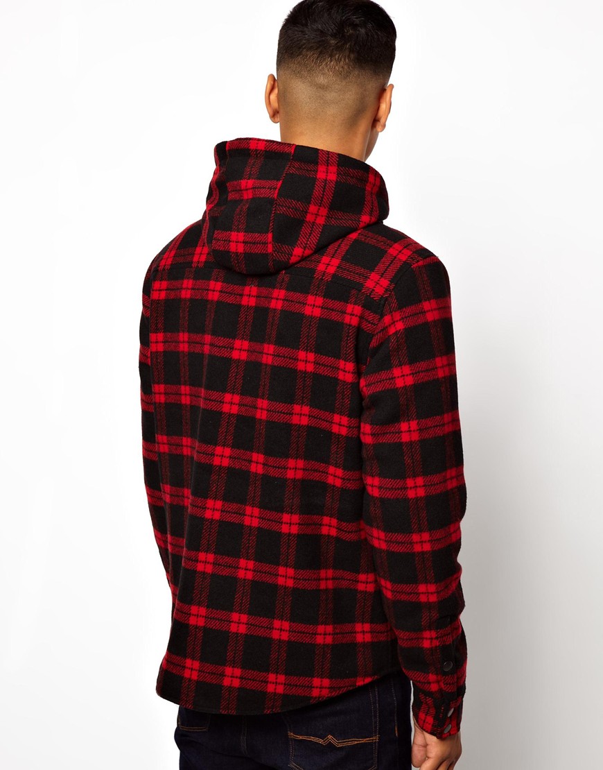 superlight wool check shirts