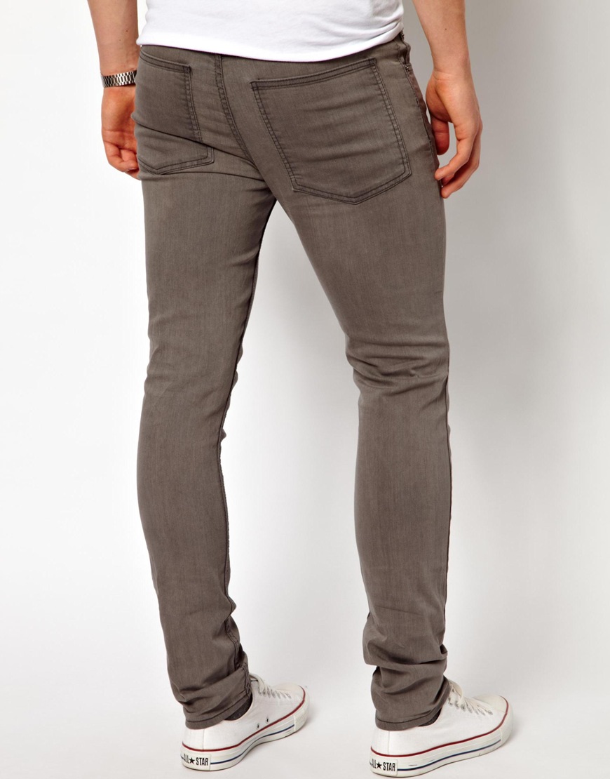 Lyst - Cheap monday Jeans Tight Skinny Fit In Mid Grey Wash in Gray for Men