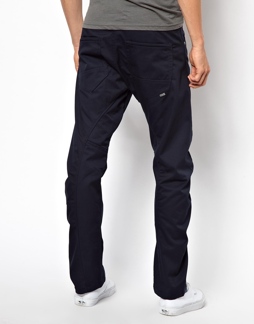 Jack & Jones Synthetic Dale Colin Twisted Chino in Navy (Blue) for Men ...
