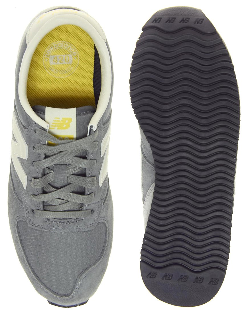 new balance 420 gray vintage sneakers