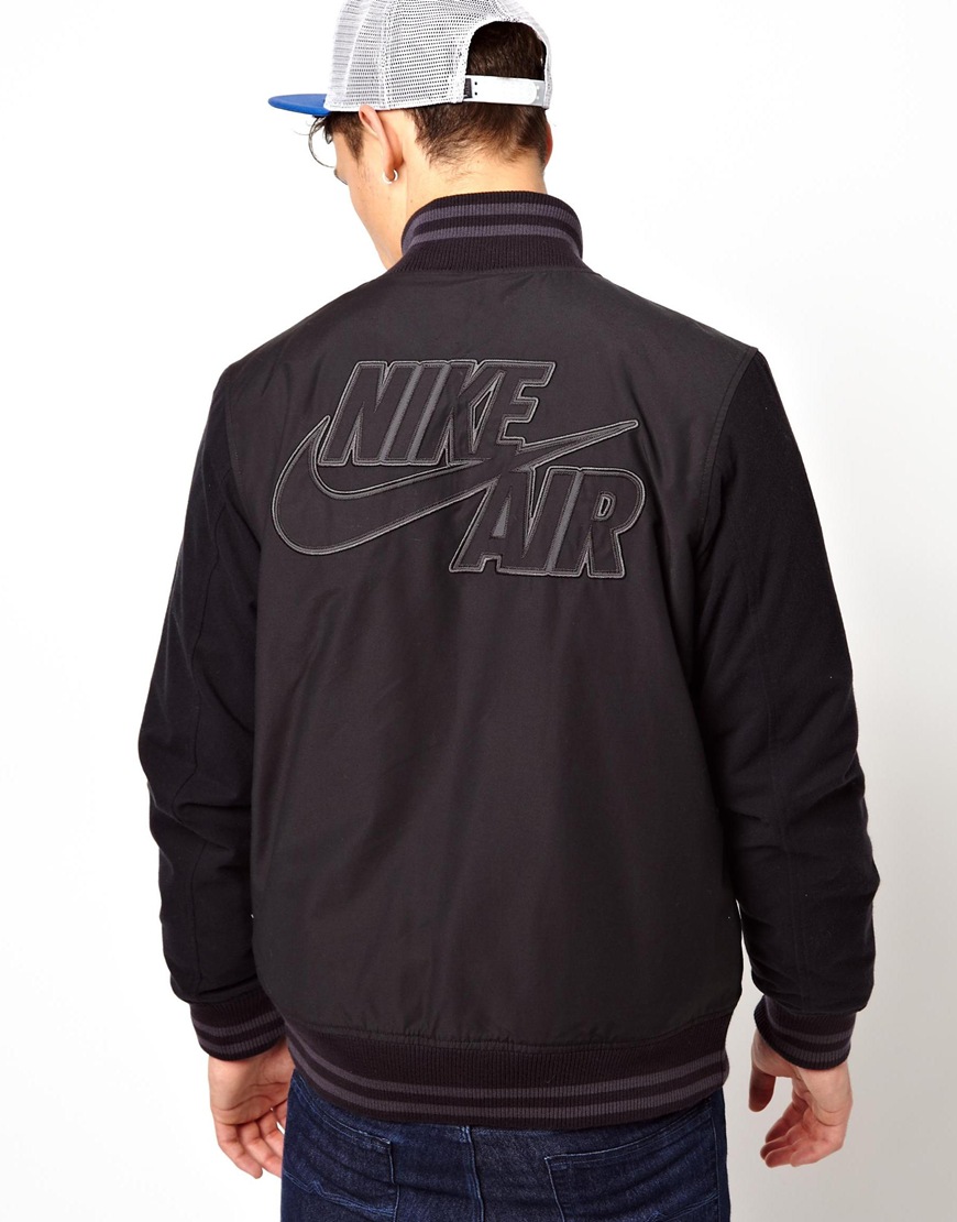 Nike Jacket Heritage Air Destroyer in Black for Men | Lyst