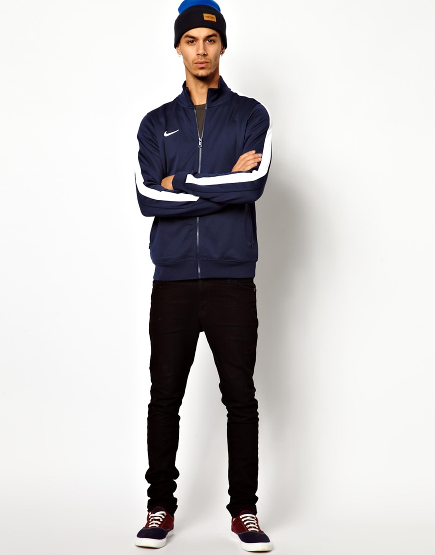 Nike Track Jacket in Blue for | Lyst