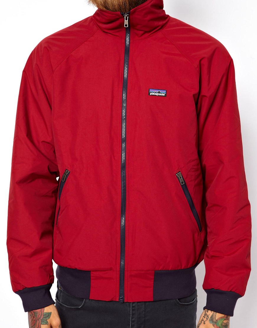 patagonia red windbreaker