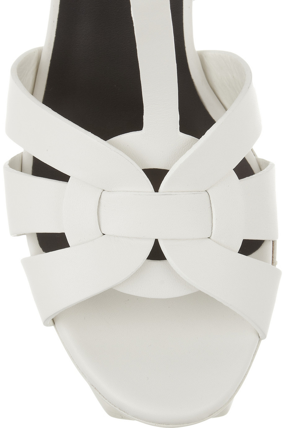 saint laurent sandals white
