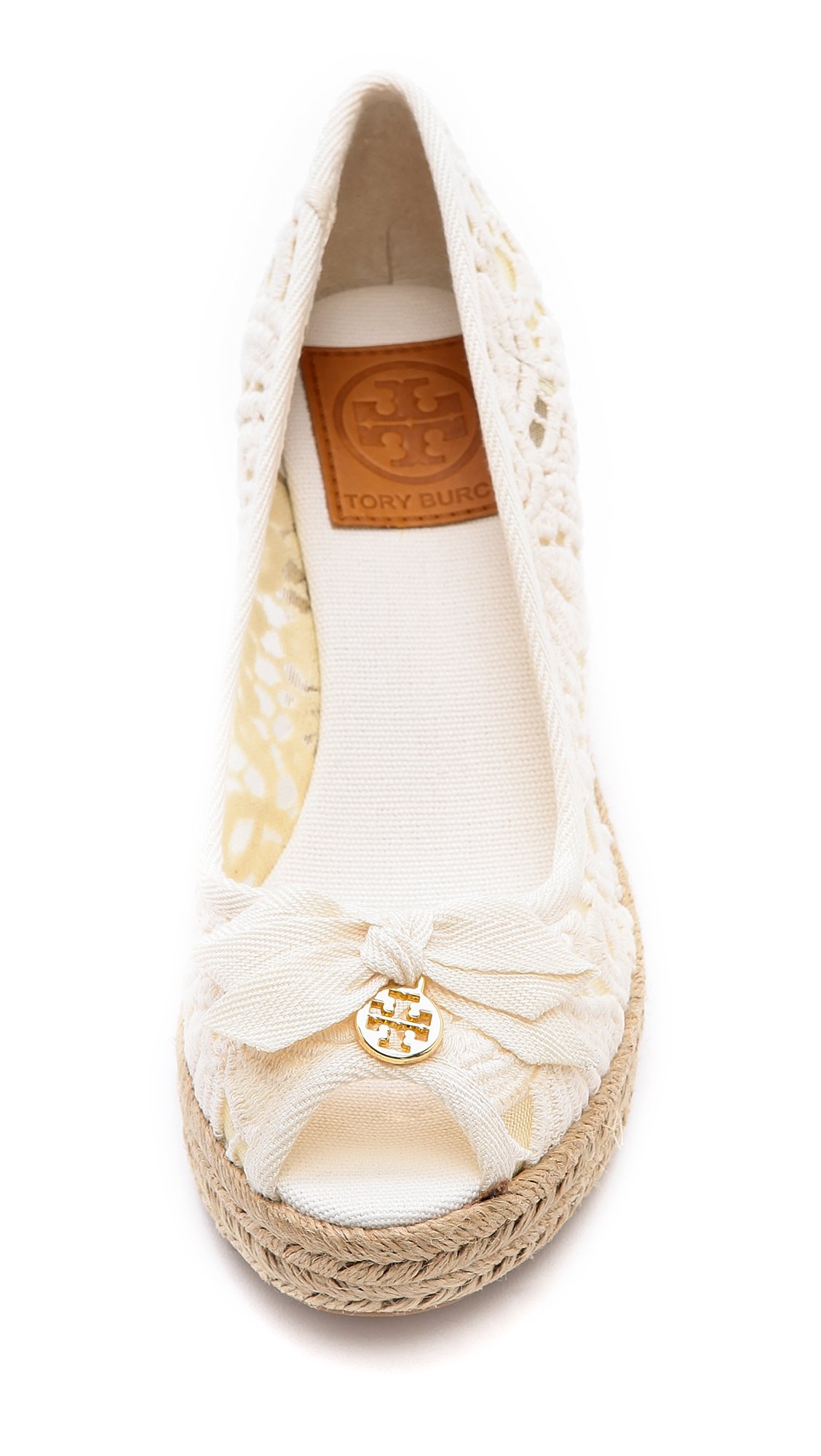 tory burch espadrille white