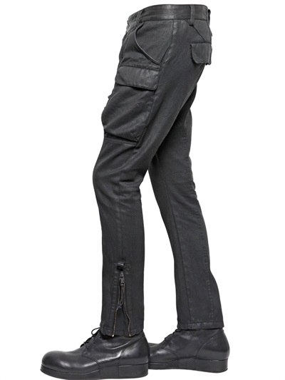 waxed cargo pants