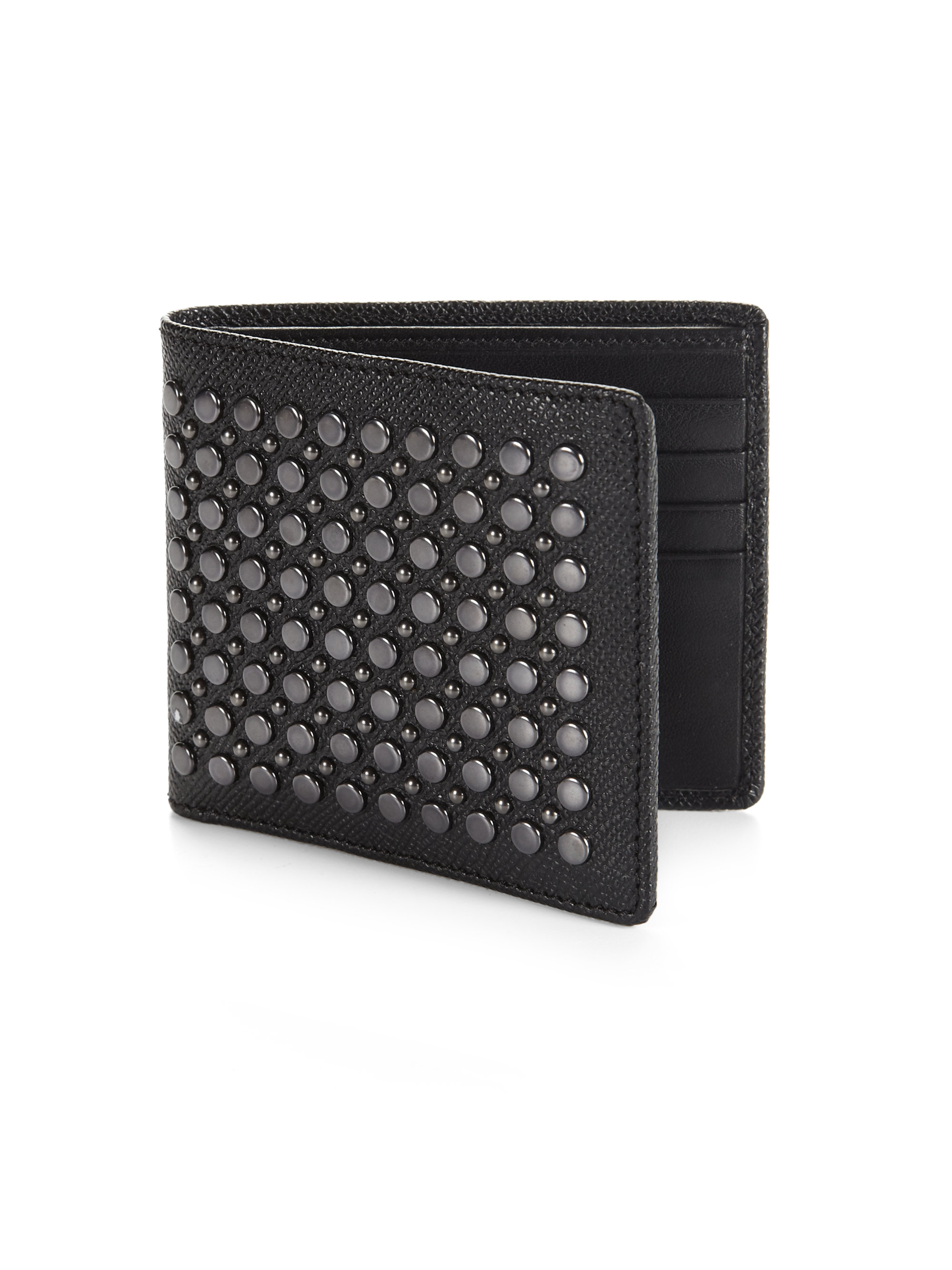 burberry studded wallet