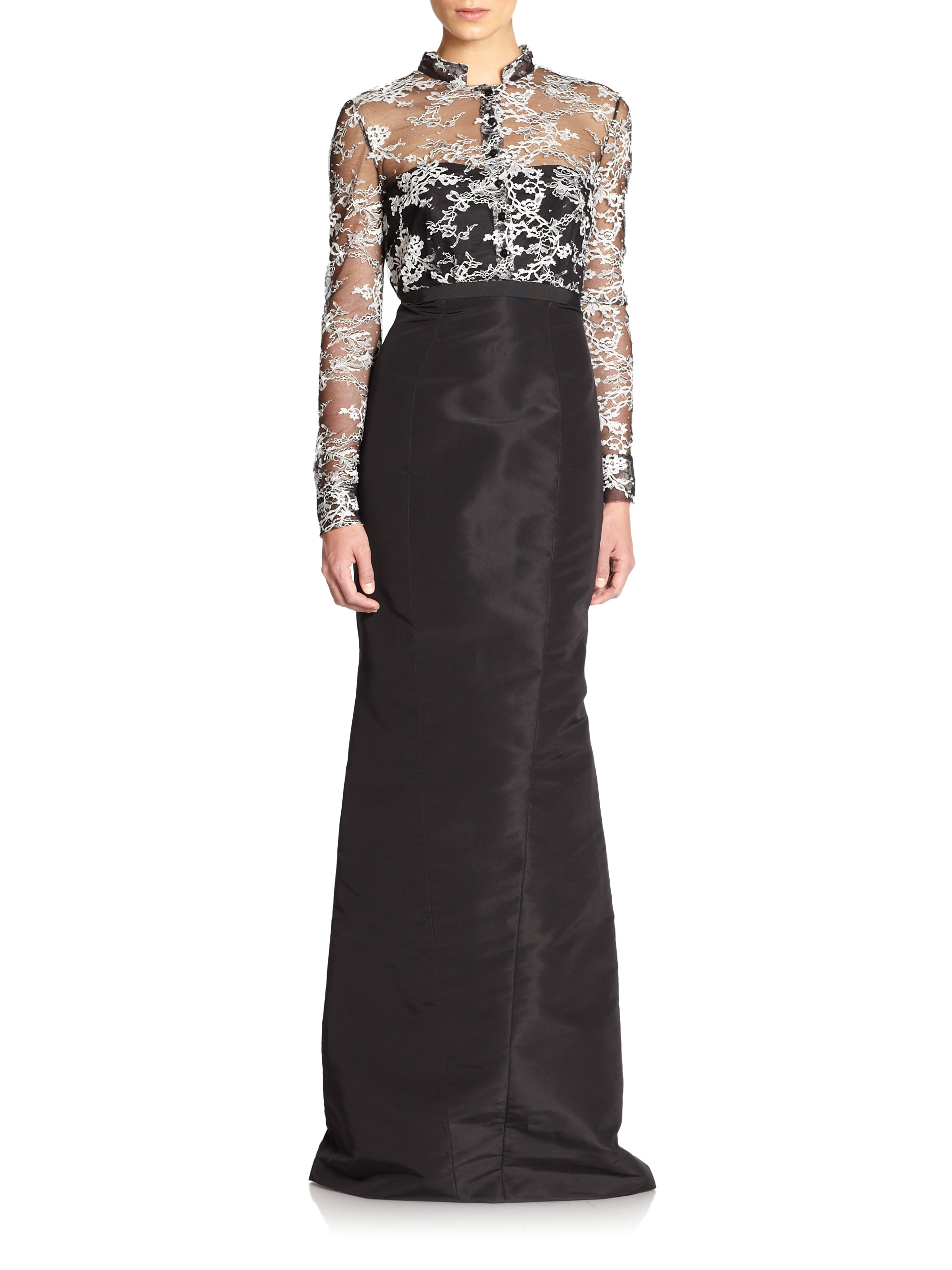 carolina herrera harrison open back gown