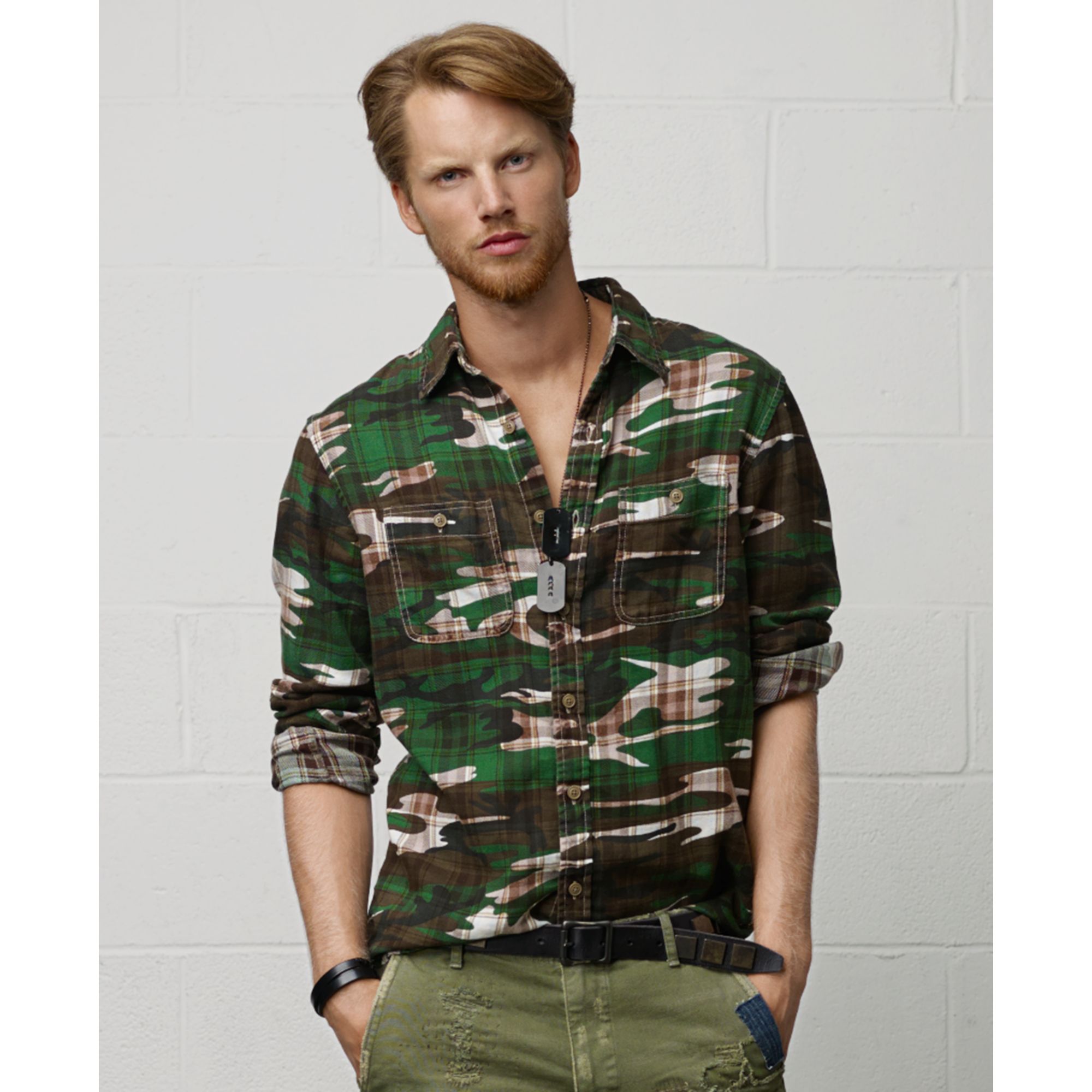 Denim & Supply Ralph Lauren Camouflage Plaid Workshirt for Men - Lyst
