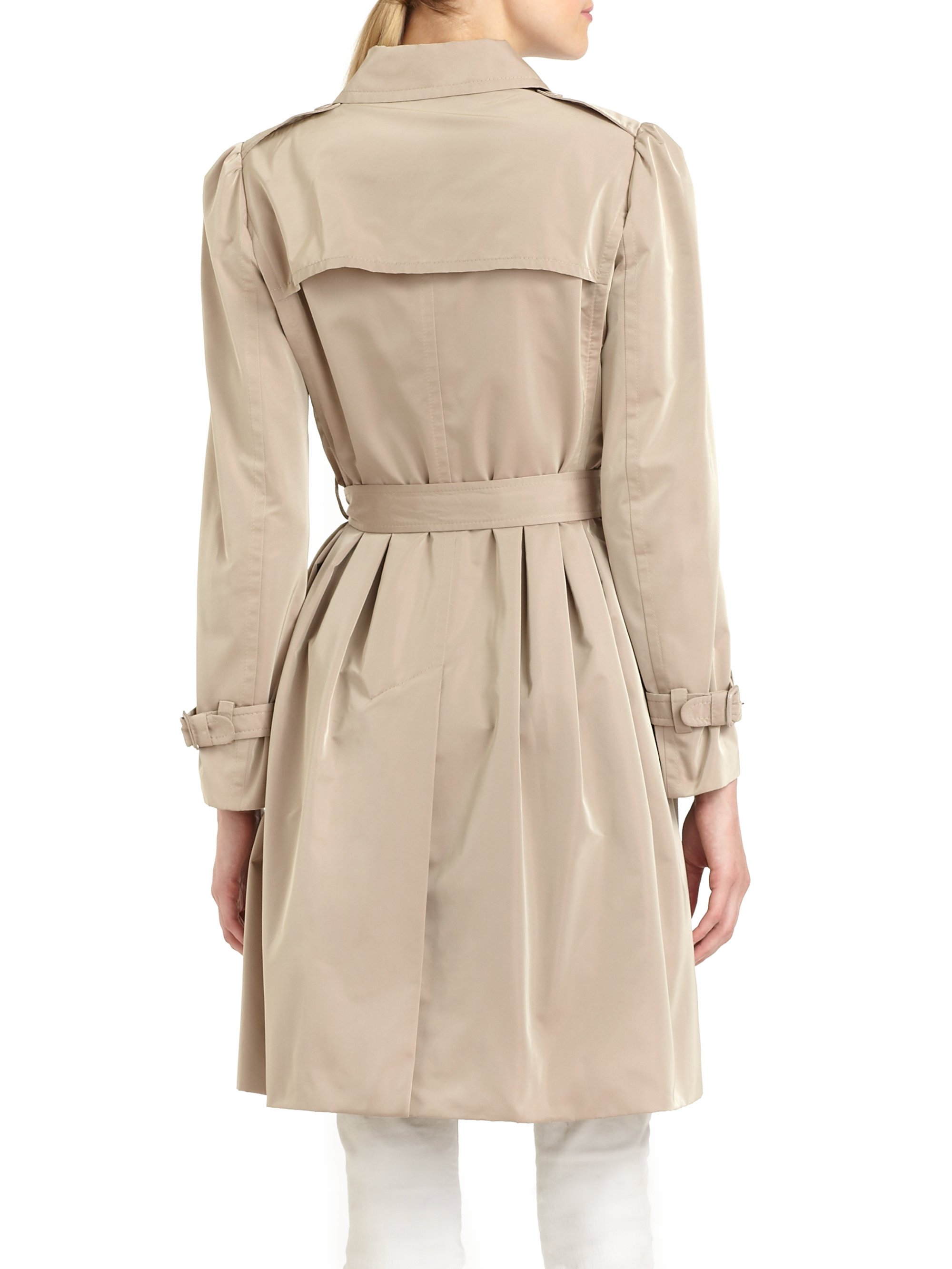 Dolce & Gabbana Belted Trench Coat in Beige (Brown) - Lyst