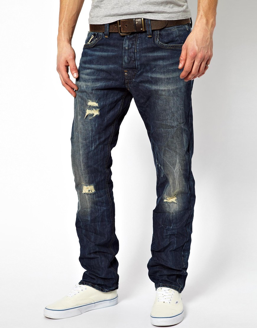 marv Definition terning G-Star RAW Jeans Attacc Straight in Blue for Men | Lyst