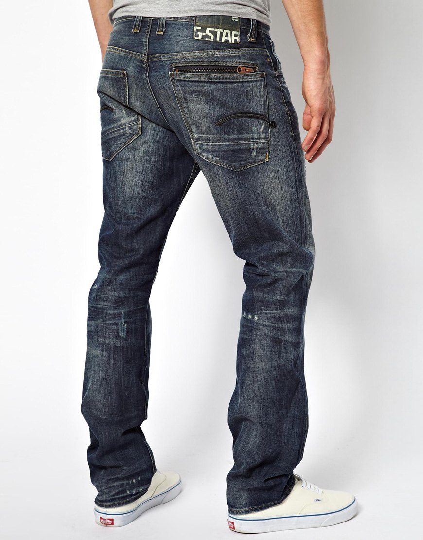 G-Star RAW G Star Jeans Attacc Straight in Blue for Men - Lyst