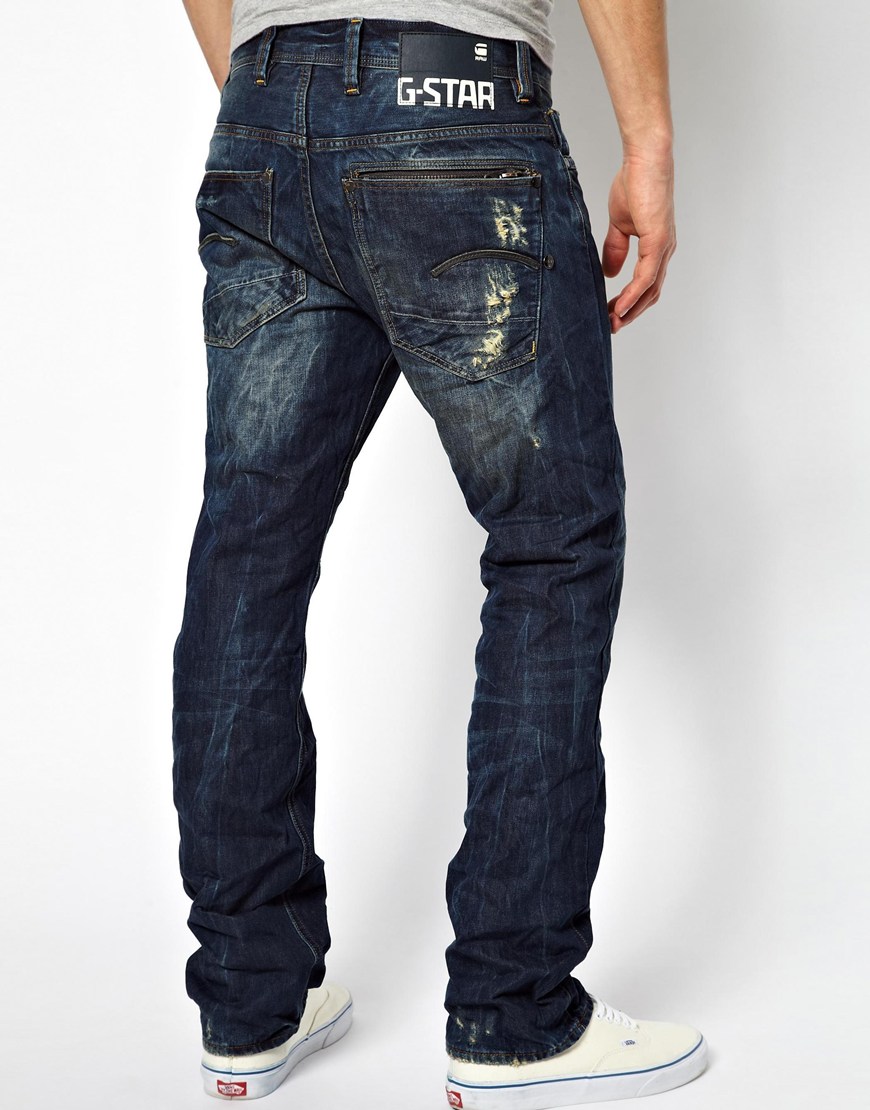 £35 RRP MASERATI Men's Straight Leg Dark Blue Denim Jeans By SK5 Style 