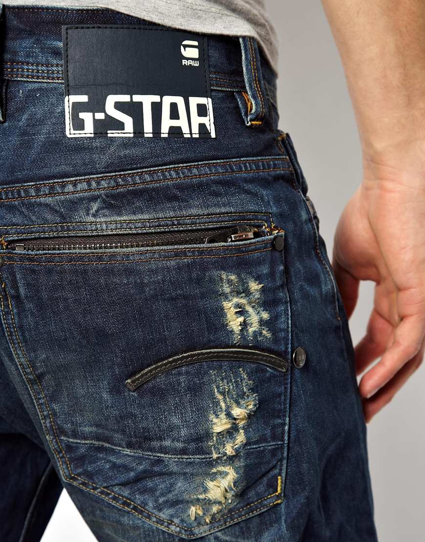 G-Star RAW Jeans Attacc Straight in Blue for Men | Lyst