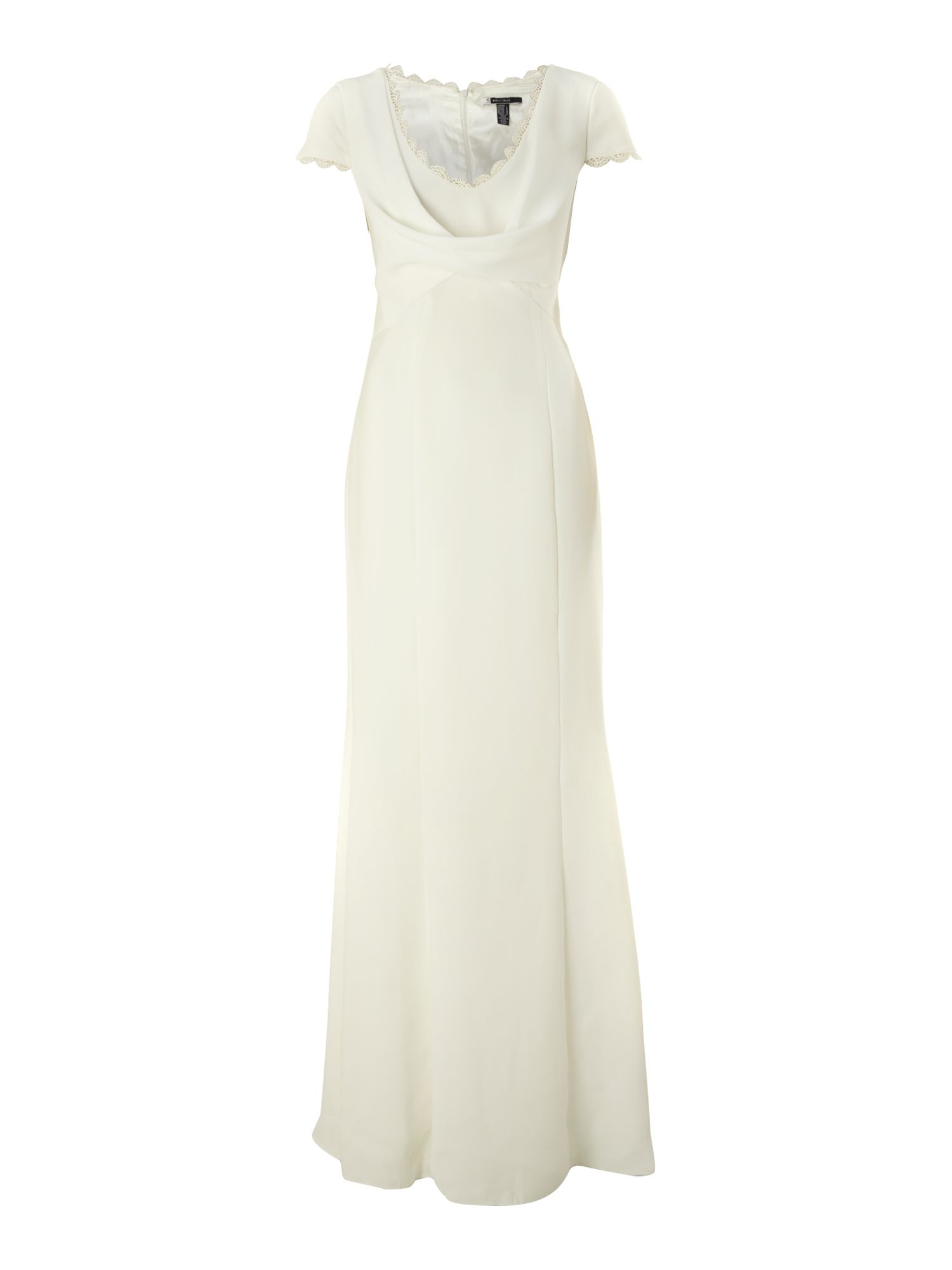 Js Collections Cowl Neck Button Back Dress in White (Ivory) | Lyst