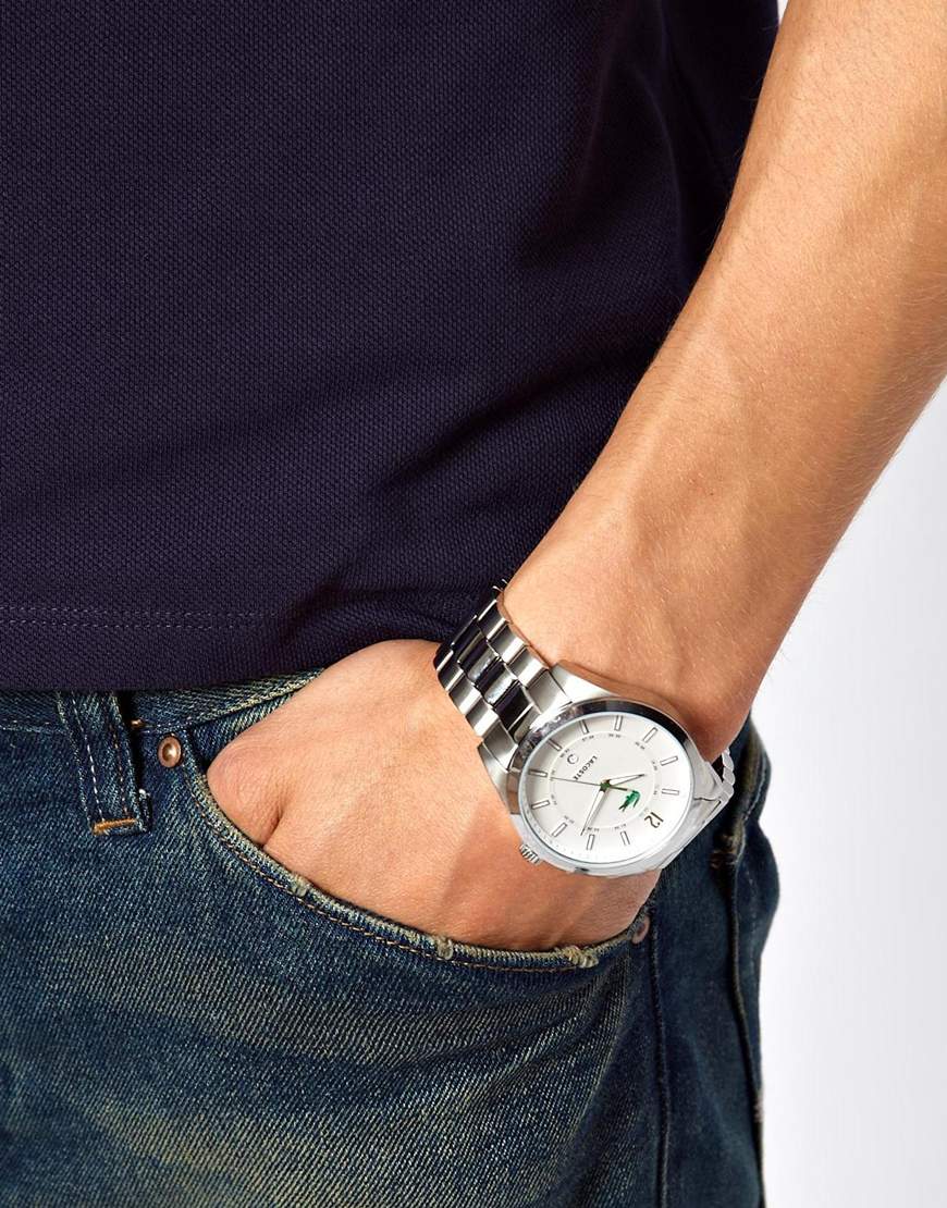 Lacoste Montreal Stainless Steel Bracelet Watch in Silver (Metallic) for  Men - Lyst