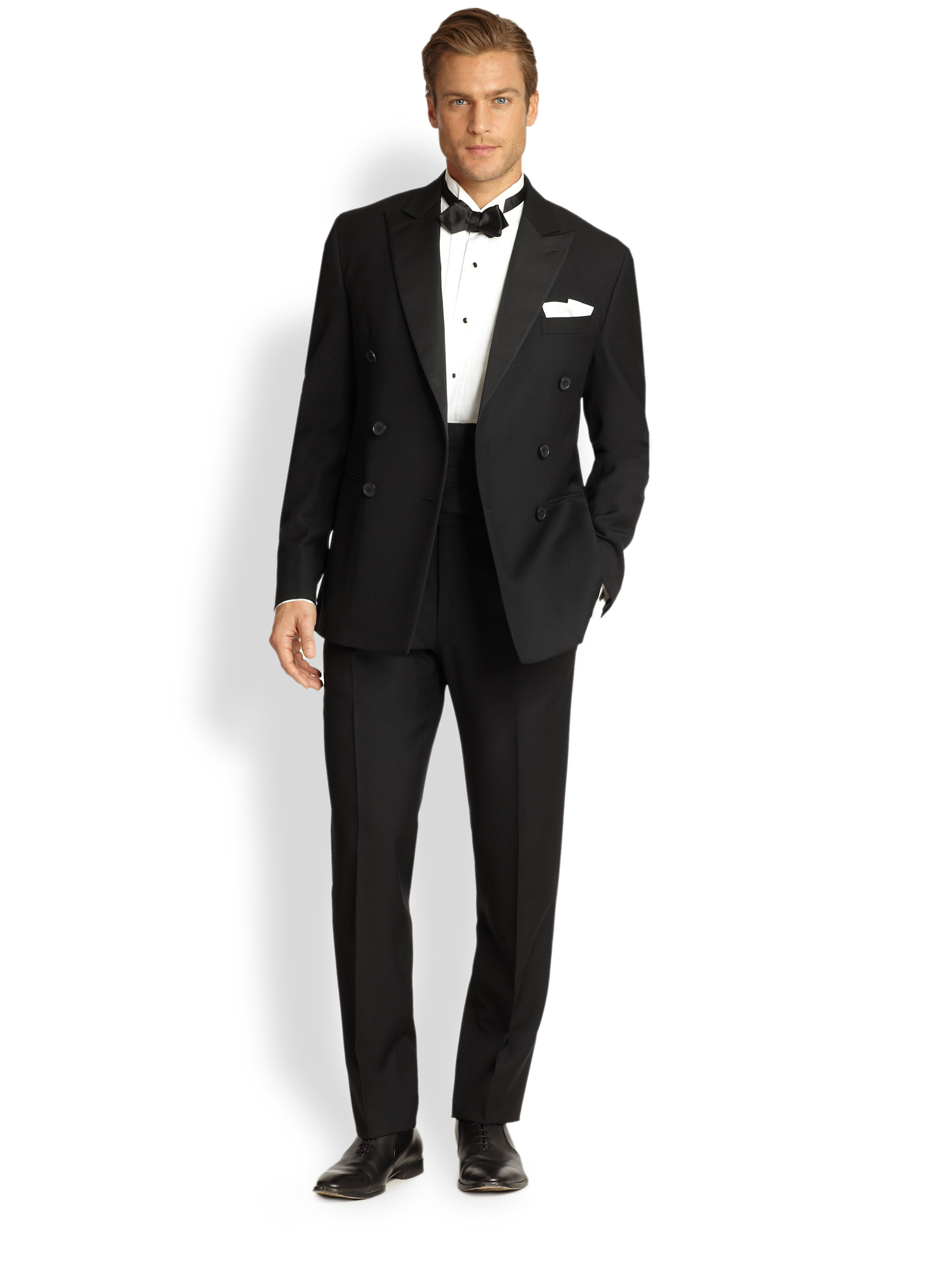 black tuxedo double breasted