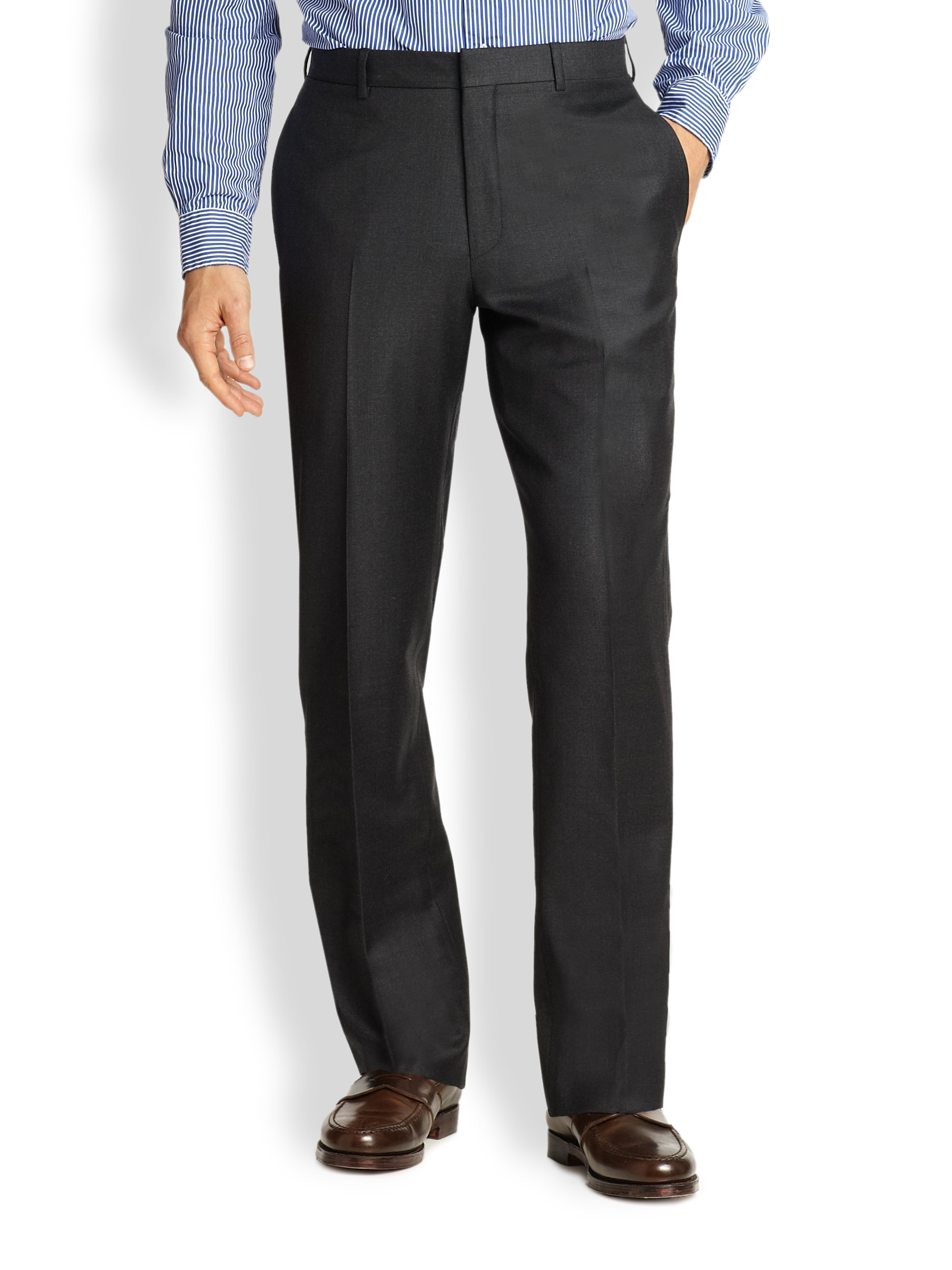 Polo ralph lauren Preston Wool Serge Pants in Yellow for Men | Lyst