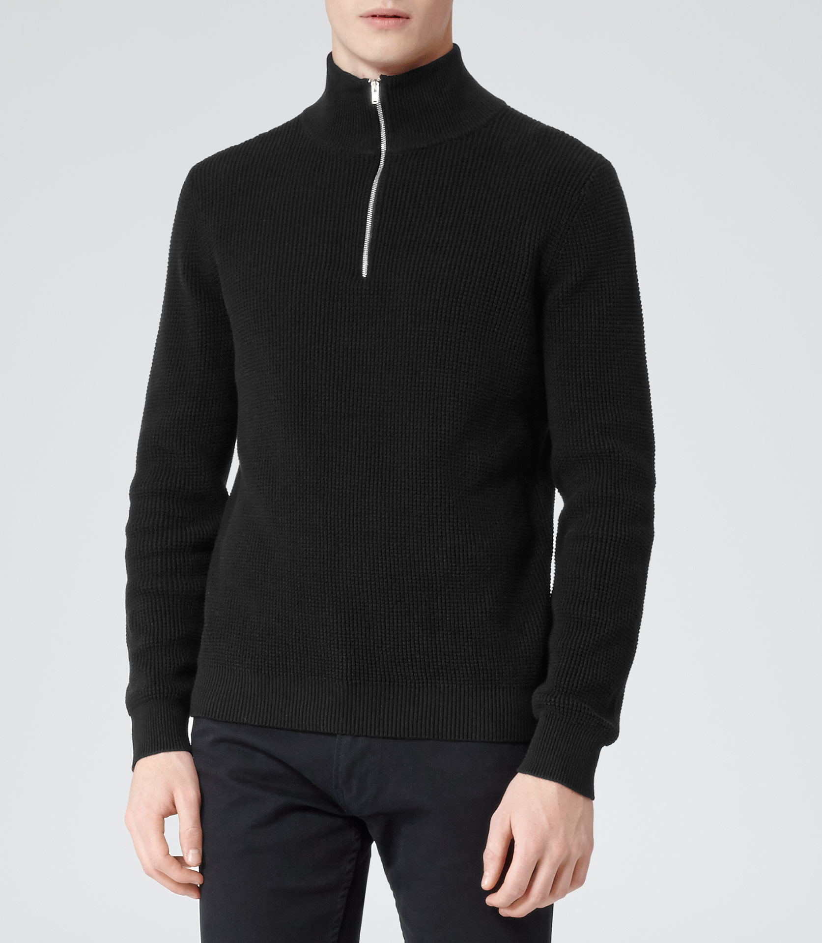 reiss half zip jumper