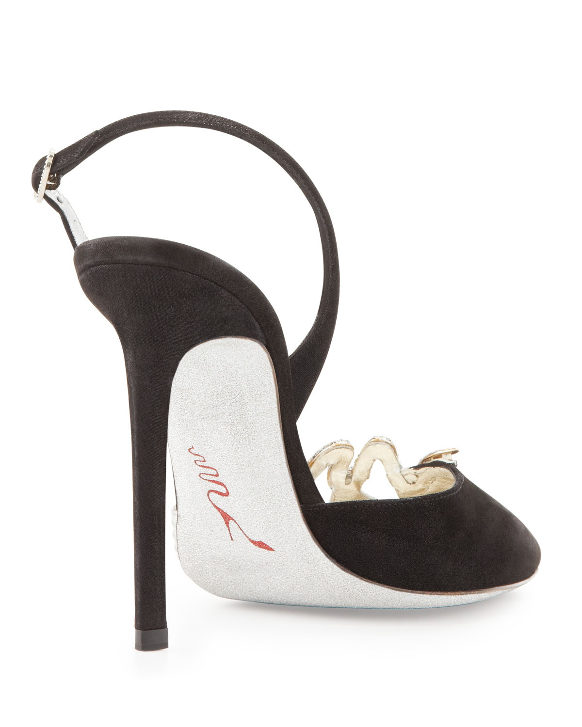 bicolor slingback