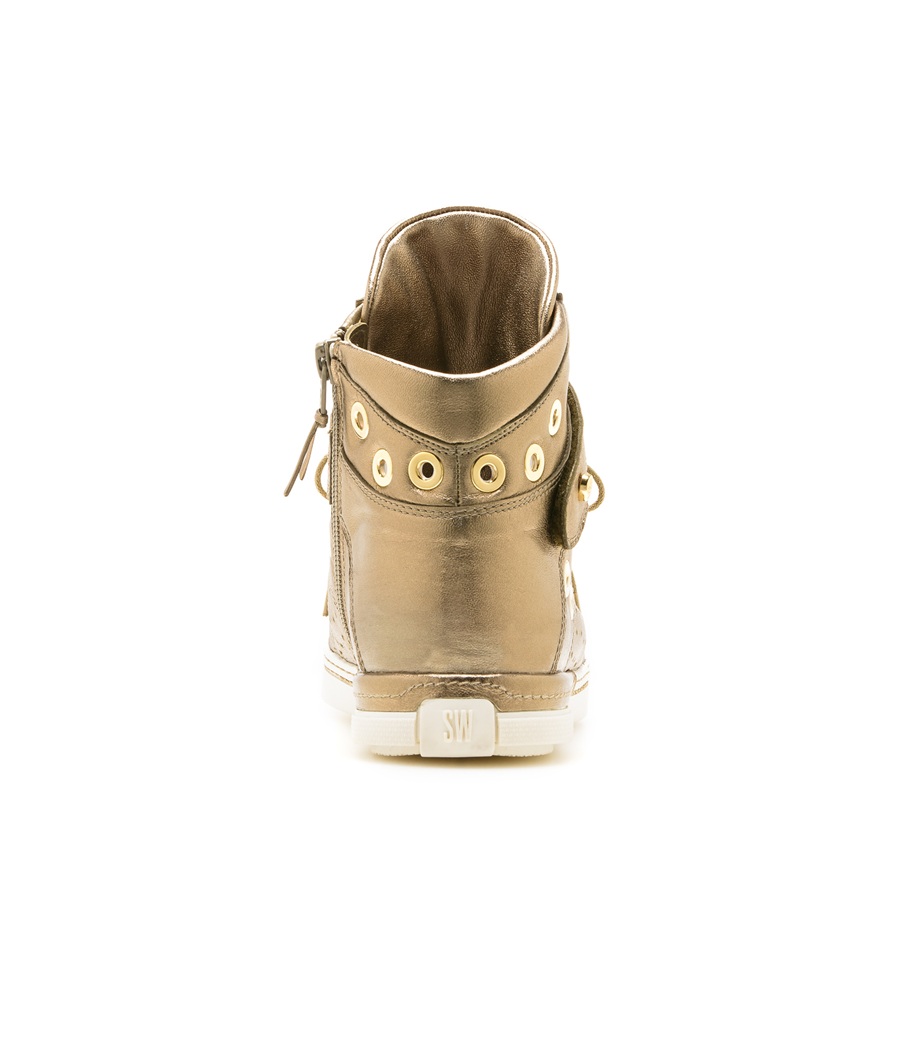 stuart weitzman metallic sneakers
