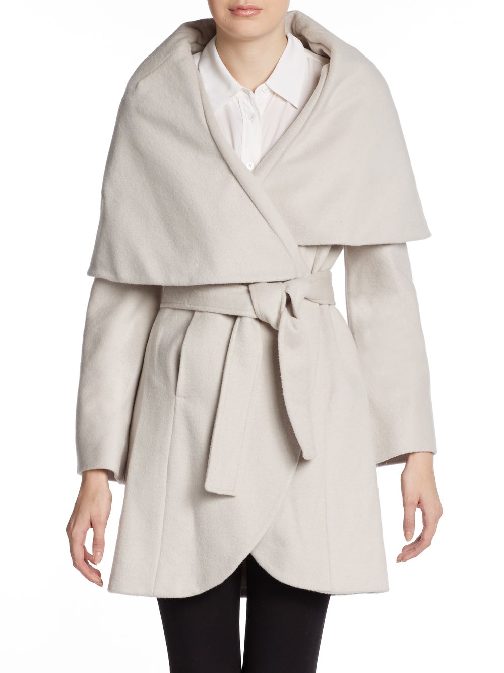 t tahari elliot wrap coat