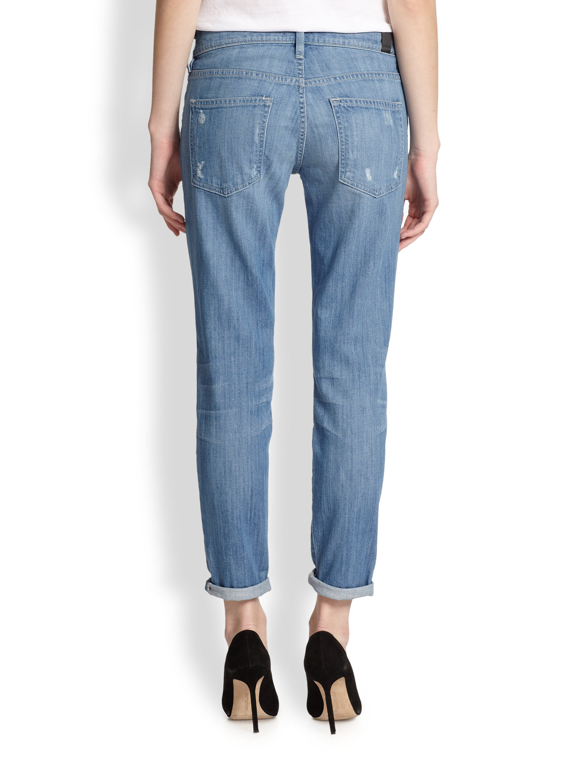vince mason relaxed rolled jeans