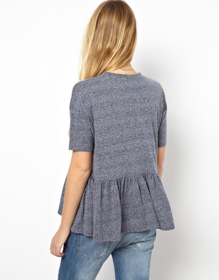oversized peplum top