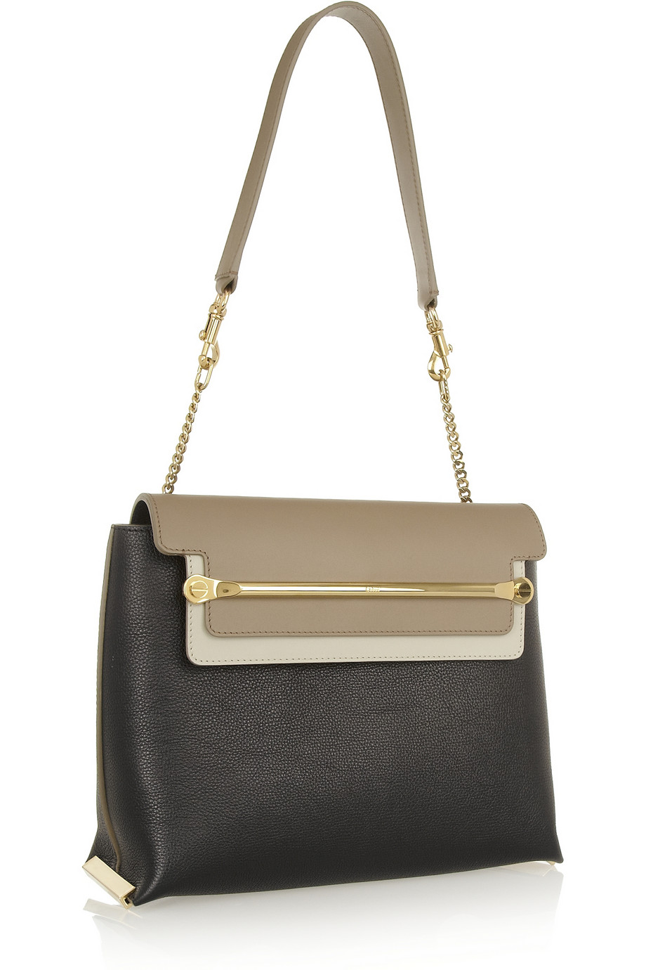Chloé Clare Small Leather Shoulder Bag in Black | Lyst