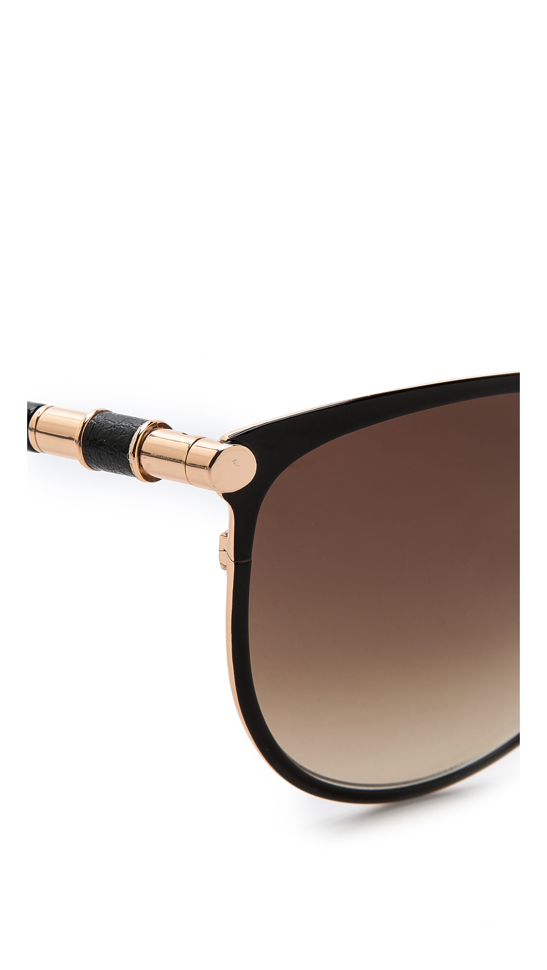 Jimmy Choo Juliet Sunglasses Shiny Black/Brown Gradient Lyst