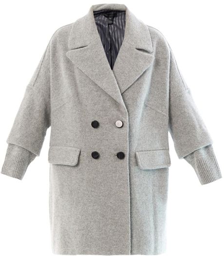 Marc By Marc Jacobs Max Wool Coat in Gray (grey) | Lyst