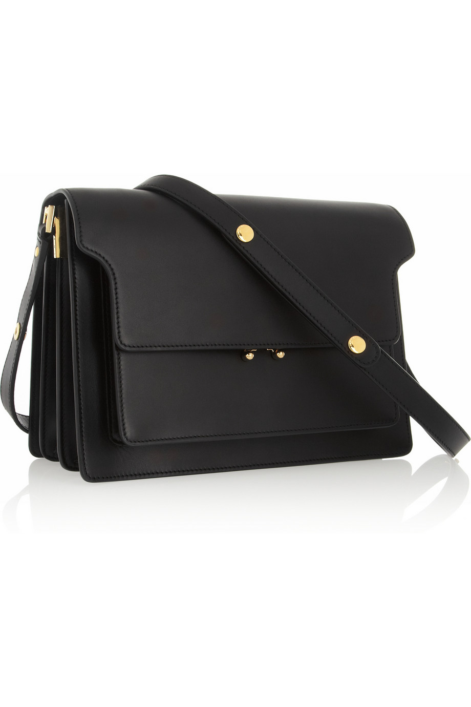 marni leather shoulder bag